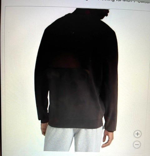PUMA Long Sleeve Textured Crew SZ LG or MED Black NWT gallery