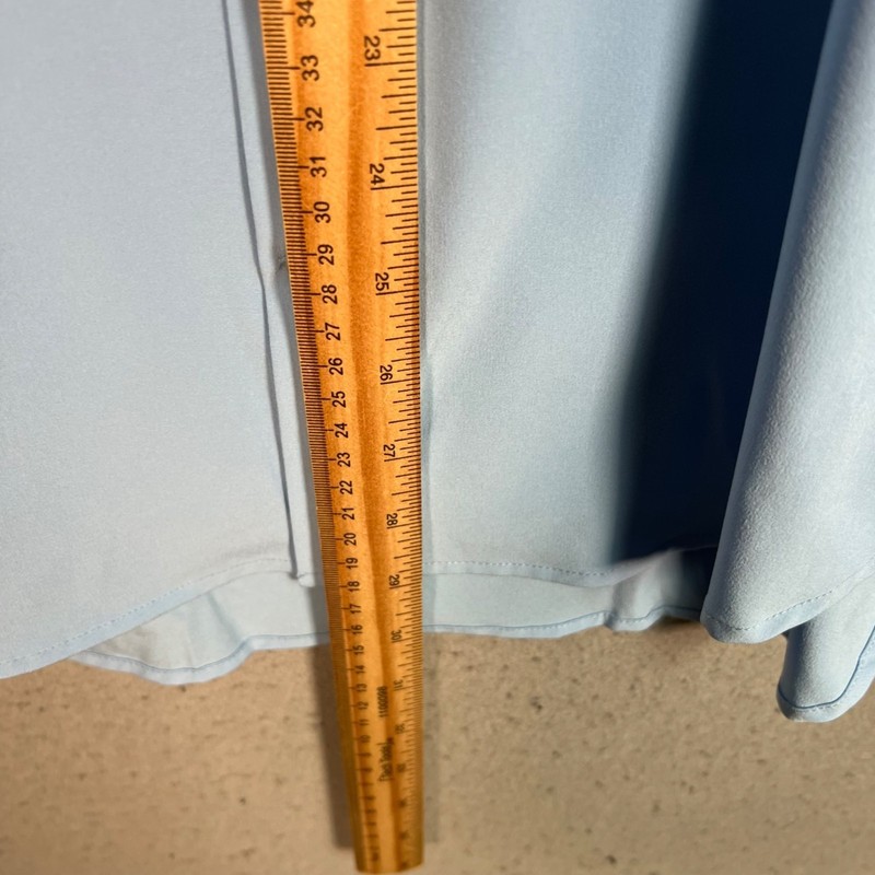 All Citizens Mens Medium Athletic Tailored Fit Shirt Light Blue Polyester Blend gallery