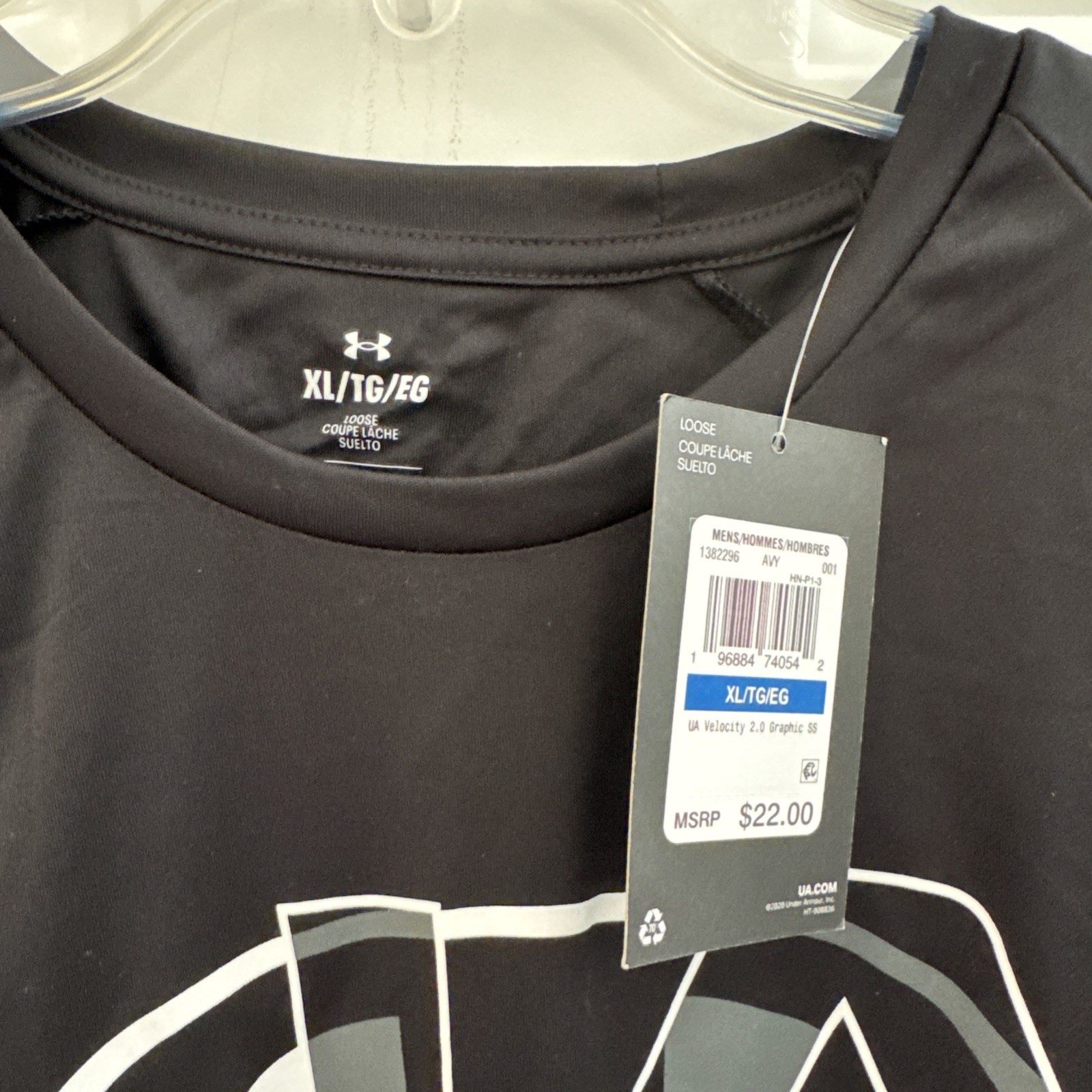 Under Armour NWT Men's Black XL Velocity 2.0 Short Sleeve Graphic T-Shirt gallery