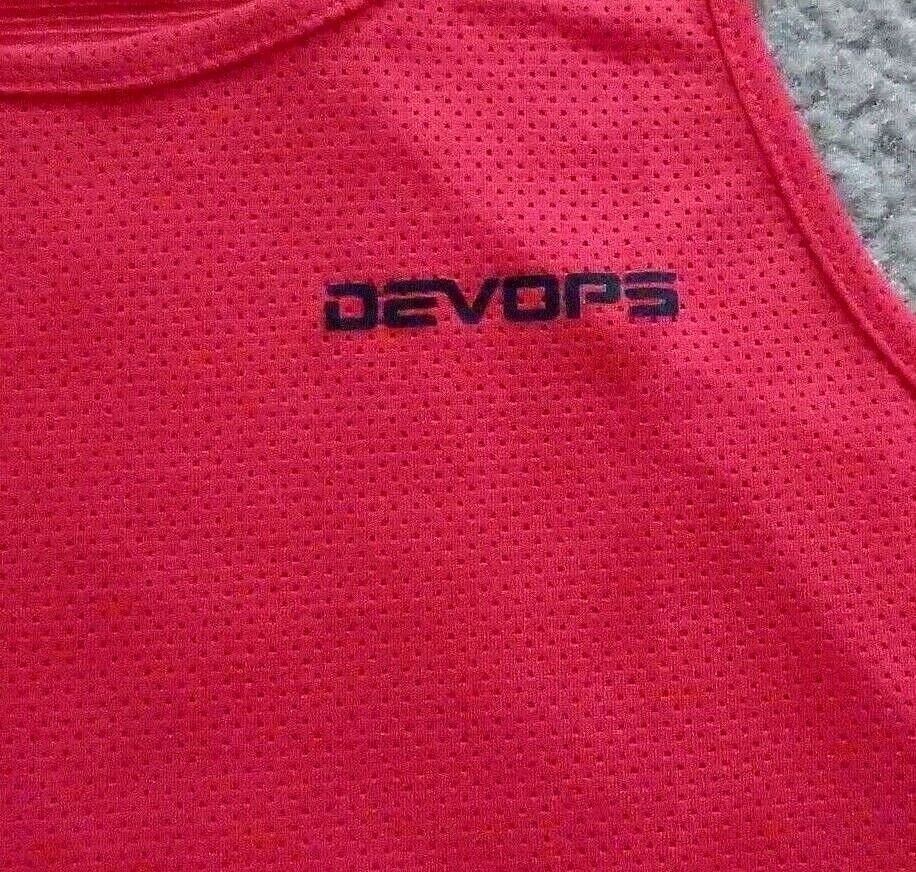 Devops Y-Back Dri Fit Tank Tops, pack of 2--S, red & black gallery