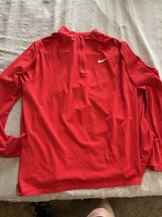 Nike Dri-Fit 1/4 Zip Red