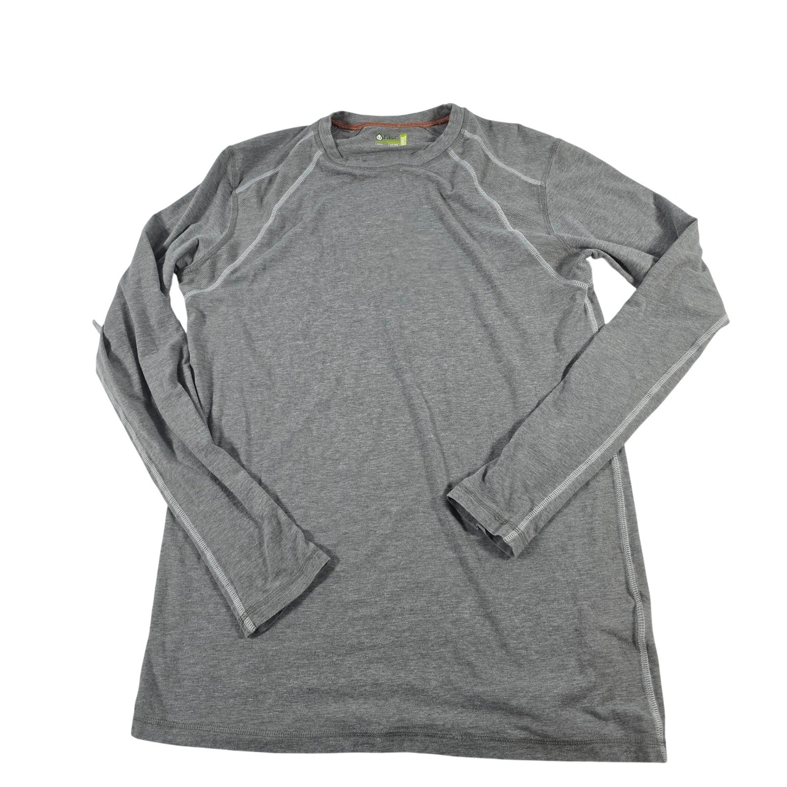 Tasc Performance Men Large Grey Bamboo Organic Cotton Long Sleeve Base Layer Top gallery