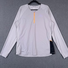 CRAFT Mens XL Long Sleeve Quarter Zip Hypervent Running Shirt Gray