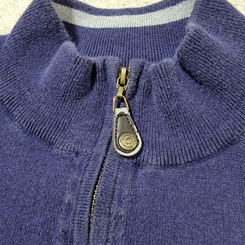 Southern Tide Sweater Men's Medium Long Sleeve 1/4 Zip Pullover Top Blue gallery