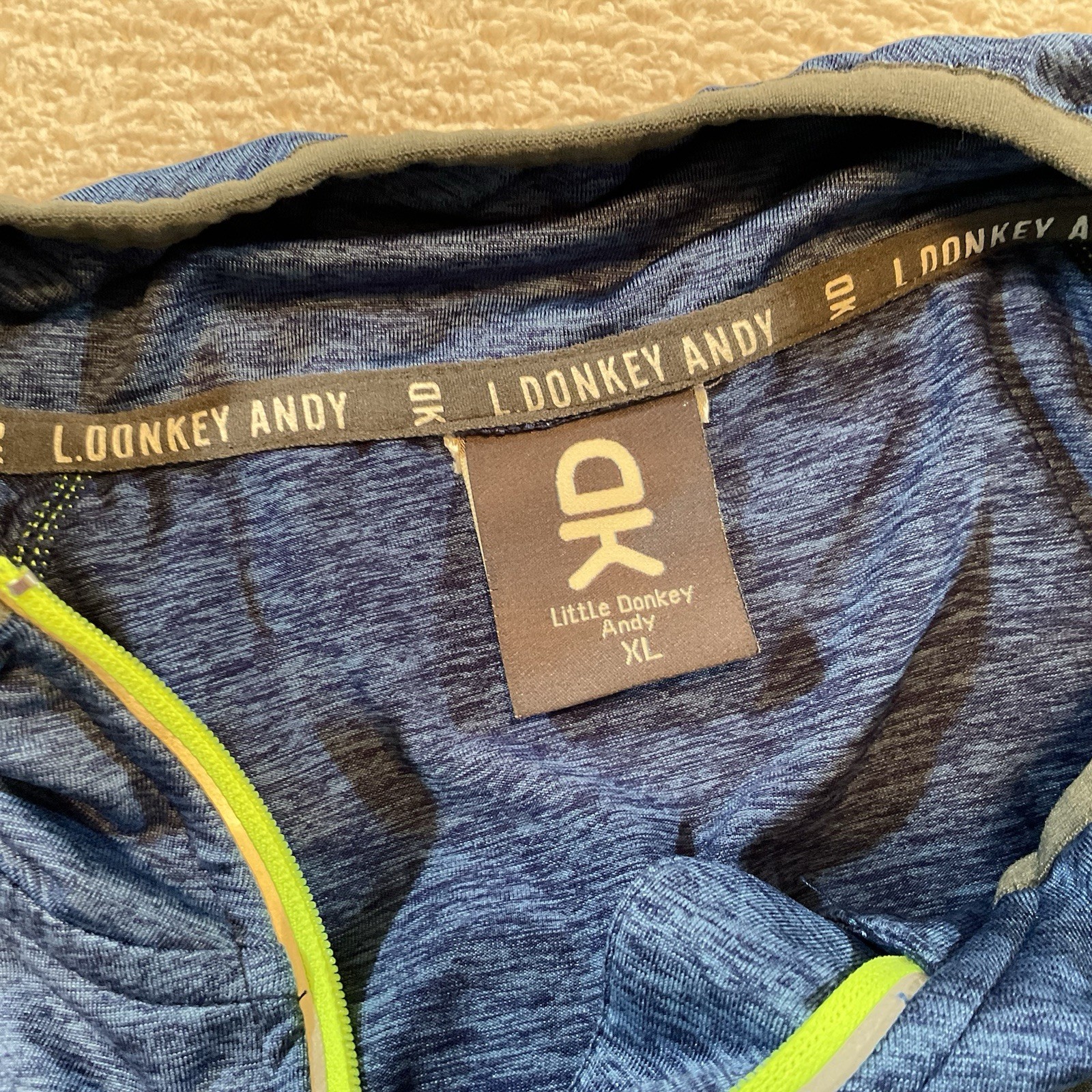 Little Donkey Andy Running Shirt 1/2 Zip Breathable Stretch Long Sleeve XL gallery
