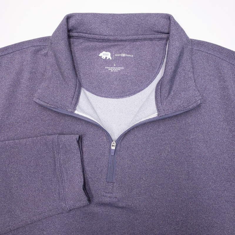 Onward Reserve Performance 1/4 Zip Men's Large Long Sleeve Pullover Purple Golf gallery