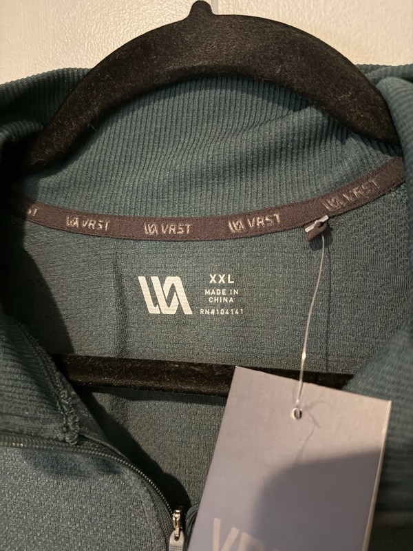 VRST Mens XXL 2XL Circuit Seamless 1/4 Zip Pullover Green Dusk Heather NWT gallery