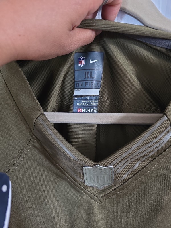 Dallas Cowboys Salute To Service Camo Green NFL Official Jersey Size XL gallery