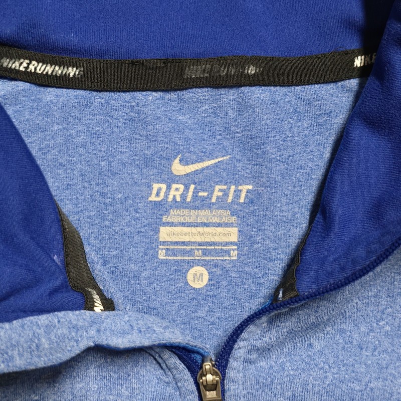 Nike Element Dri-Fit Pullover Mens Medium Blue Half Zip Running Long Sleeve EUC gallery