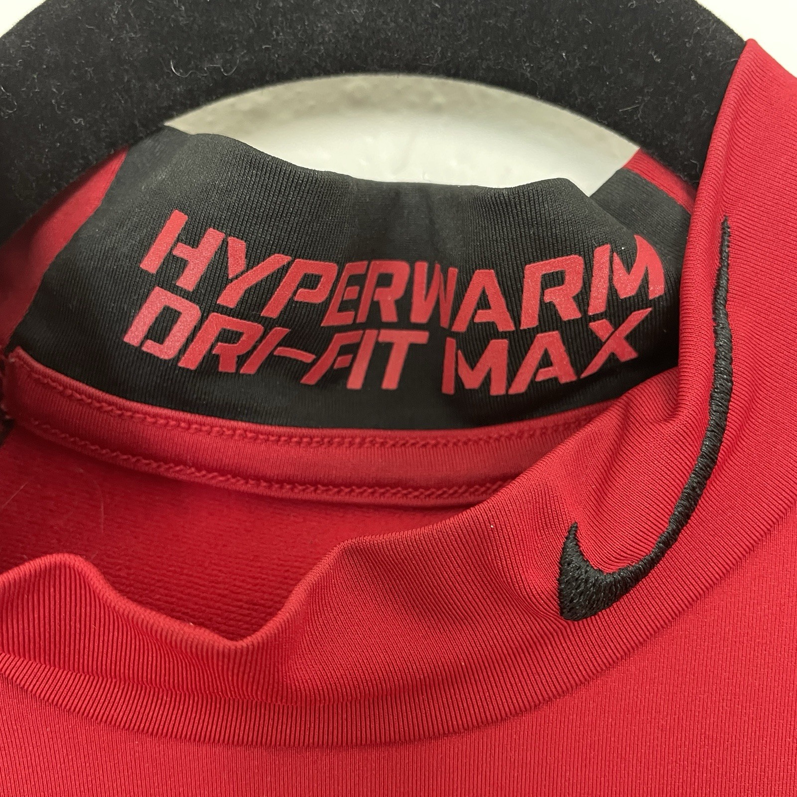 Nike Pro Combat HyperWarm Shirt Men Sz S Dri-Fit Max Fitted Compression Red gallery