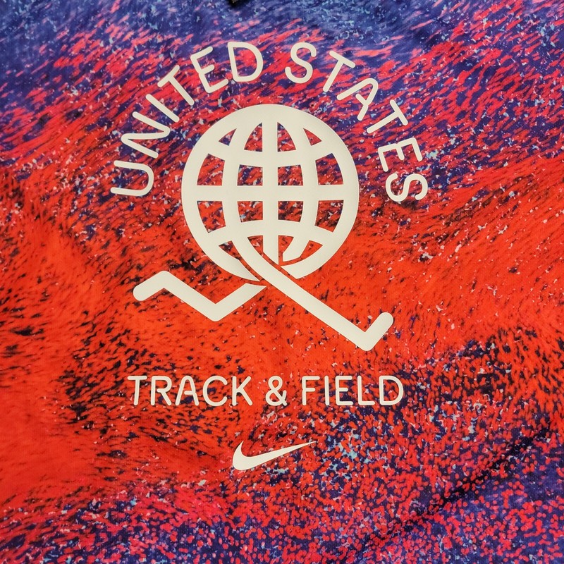 Nike Men's Dri-Fit USA Miler Track Field Running Top T-Shirt Size S Short Sleeve gallery