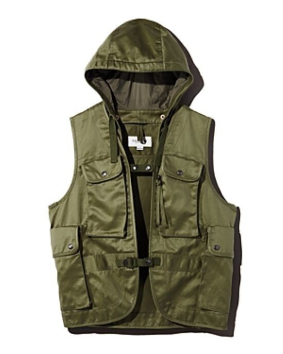 Eastlogue men's Olive Twill Jerkin Hiking Vest -size Large - retail $395 gallery