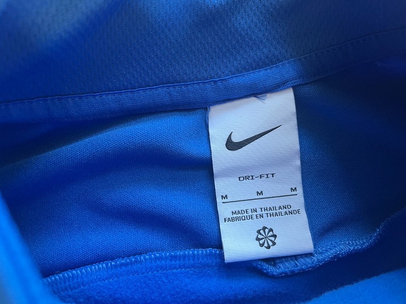 NIKE DRI-FIT ACADEMY 1/4 ZIP ACTIVE PULLOVER BLUE SWOOSH MENS MEDIUM EXCELLENT gallery