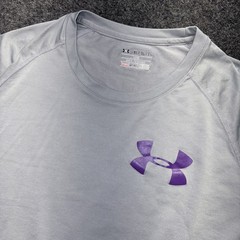Under Armour Long Sleeve Athletic Top Grey Men Sz XL Loose Fit