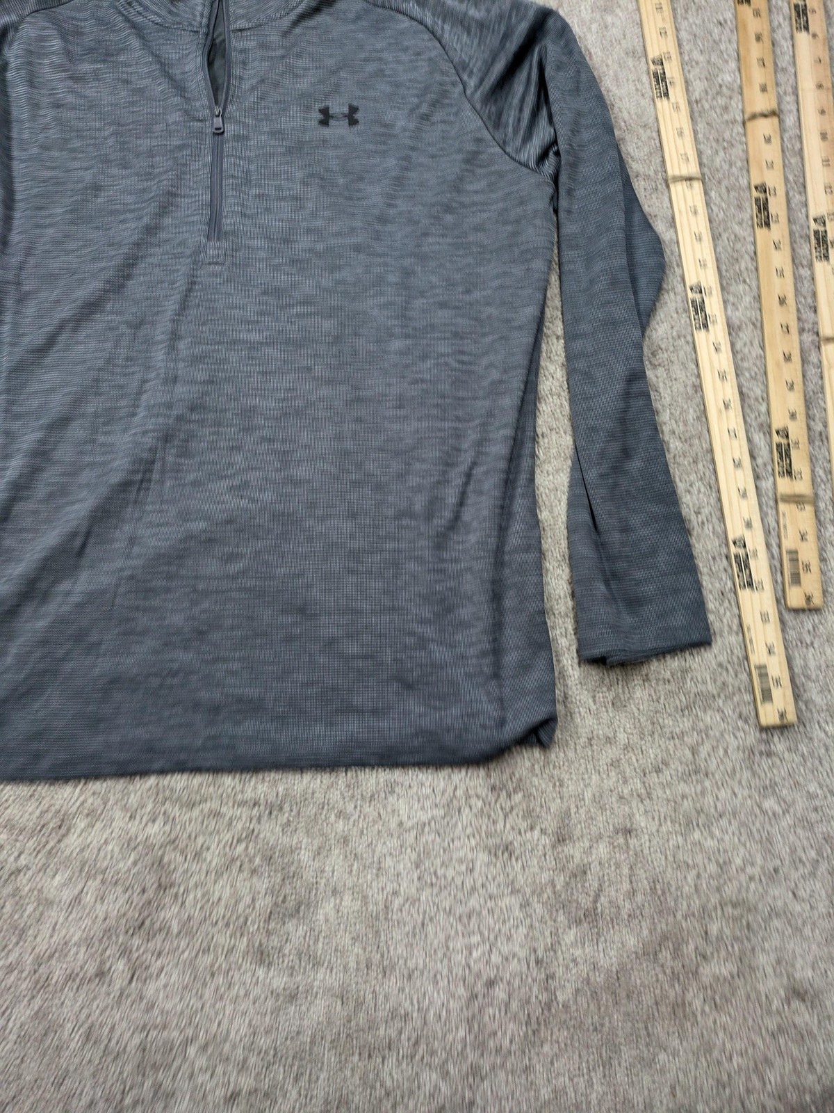 Under Armour CoolSwitch Pullover Mens 2XL Gray 1/4 Zip Running Shirt Top gallery