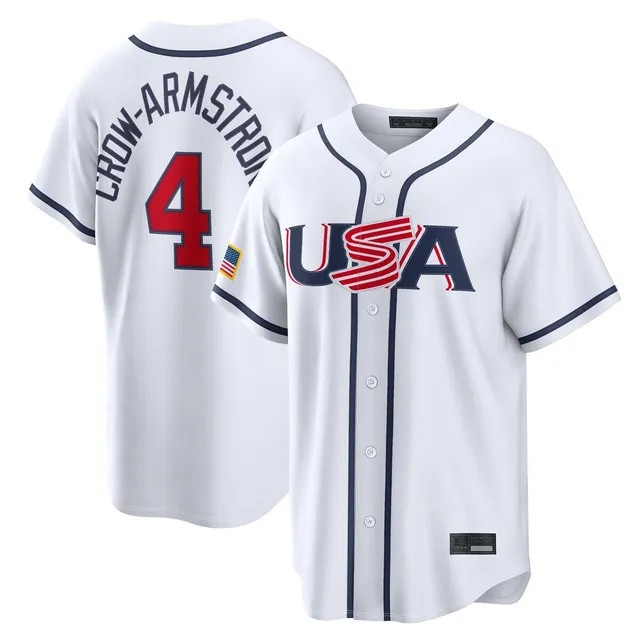 USA Baseball Jersey 2026 World Tournament Stitched Polyester Button Up Shirt