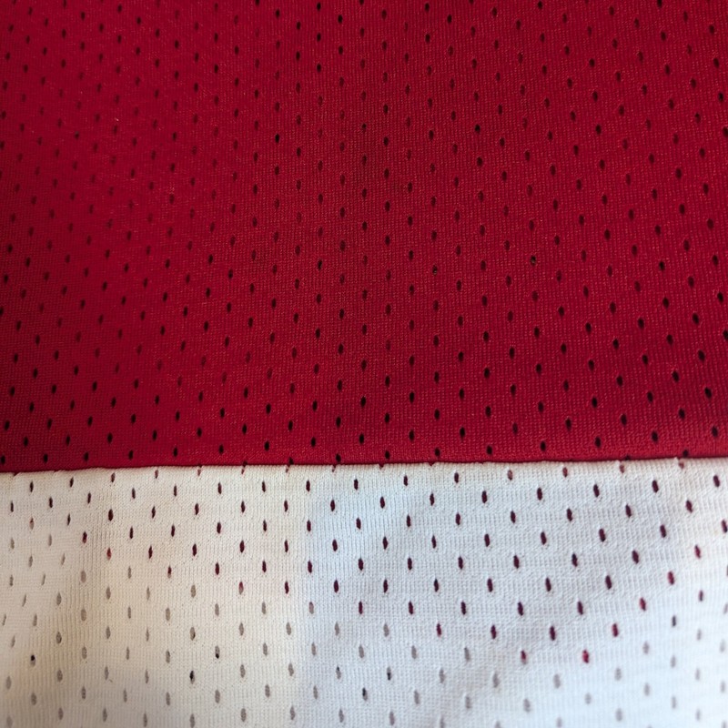 Vintage 80s Champion Hockey Jersey Made In USA Red White Large gallery