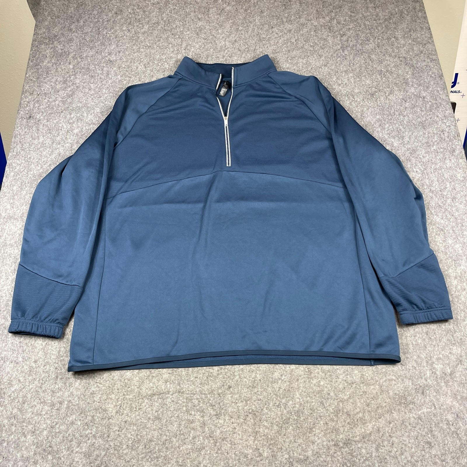 Adidas Men's Ultimate365 Cold.Rdy 1/4 Zip Pullover Olive 3XLT Blue Golf Outdoors gallery