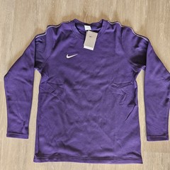 NWT Nike Coaches Waffle Knit Crew Top LS Sweater Purple FJ9547-513 Men’s Size M