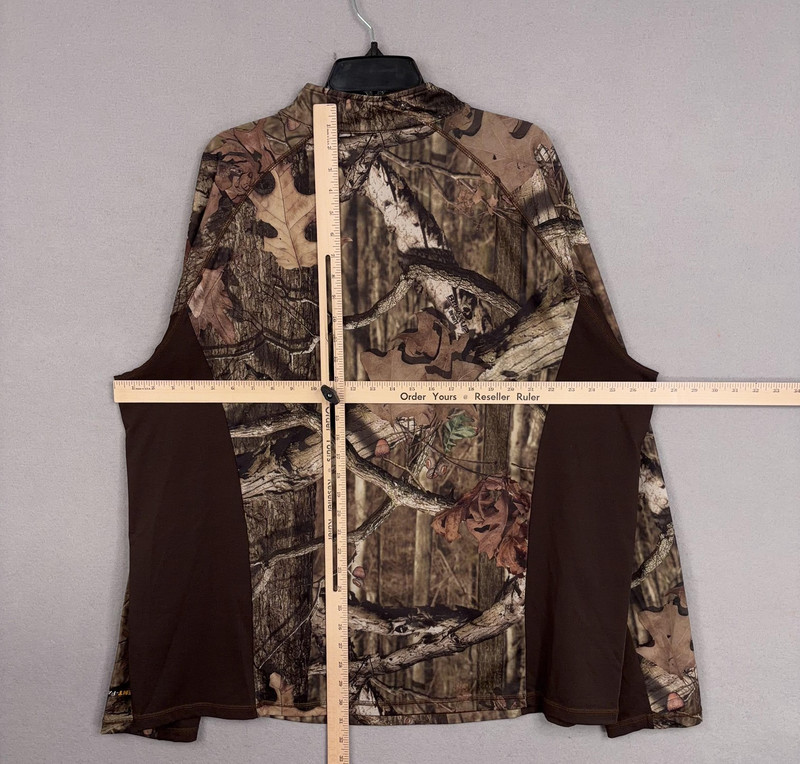 Mossy Oak Pullover Mens 2XL Camo Break-Up Infinity 1/4 Zip Hunting Performance gallery