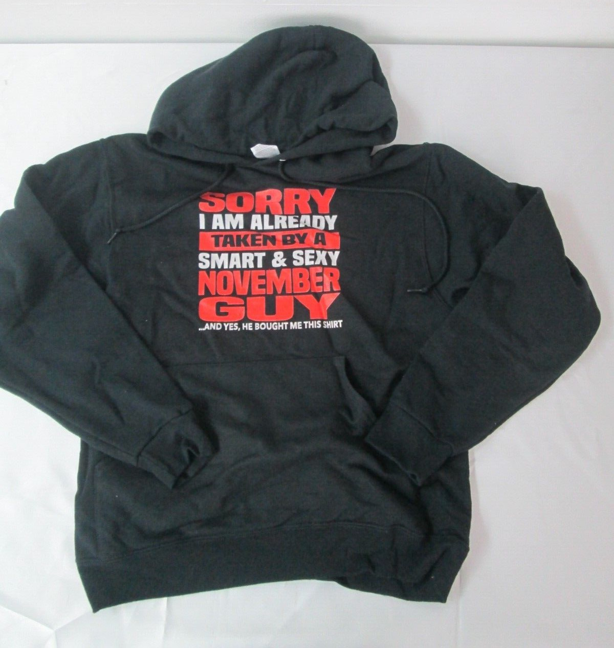 Sweatshirt Hooded small Black birthday November Guy Smart & sexy JERZEES NEW 4 gallery