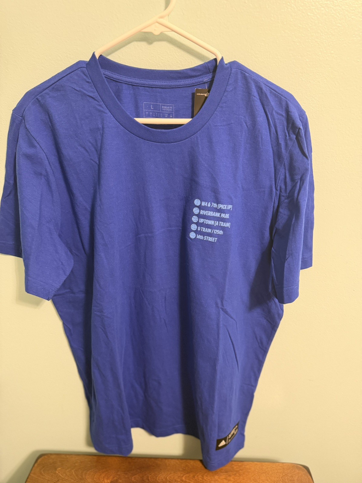 Adidas Next Wave T-Shirt Mens Short Sleeve Crewneck Blue Sz Large NWT gallery
