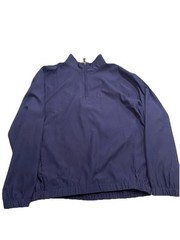 Pebble Beach Performance Mens Large Blue Quarter Zip Up Pullover