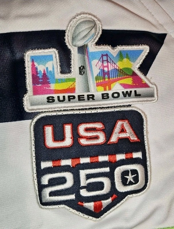 Custom Nike NFL Seattle Seahawks Super Bowl LX + USA 250 & 50th White Jersey gallery