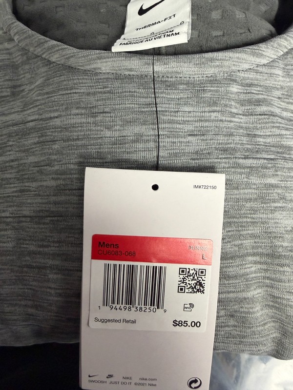 Nike Therma-FIT Repel Element Men's Running Top, Iron Grey, Large CU6083-058 NEW gallery