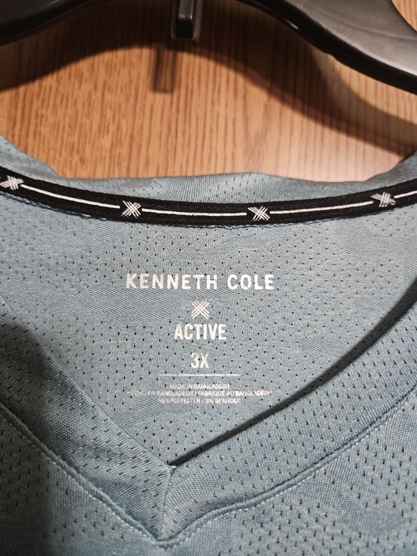Kenneth Cole Active Moisture Wicking Upf 50 Mens Short Sleeve Tee Size 3X! gallery