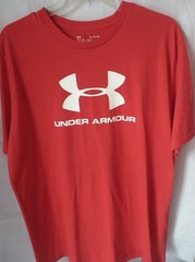 Under Armor Men’s Size XL Loose Red Heat Gear Shirt School Casual