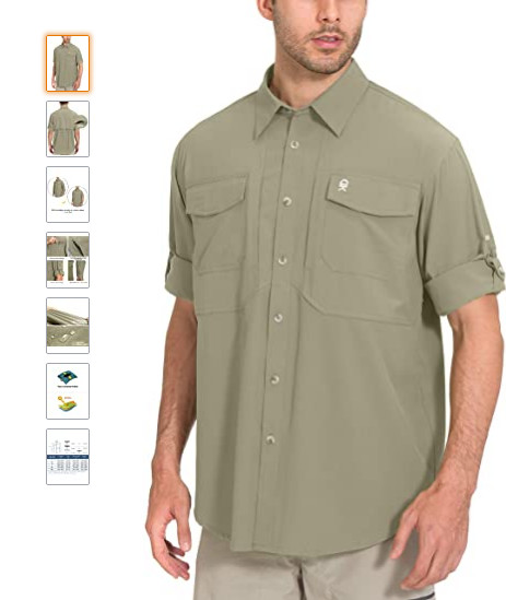 LITTLE DONKEY ANDY MEN'S STRETCH QUICK DRY UV PROTECTION L/S SHIRT SIZE XL NEW gallery