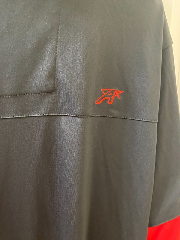 NEW Ahead Extreme 1/4 Zip BLACK AND RED Long Sleeve Shirt Men's M gallery