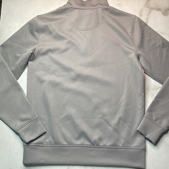 Oxford Brand Mens Gray Performance Quarterzip Size XS gallery