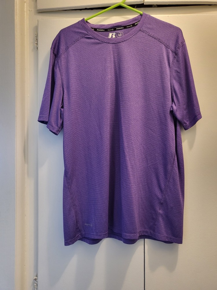 Russell Athletic Training Fit Dri-Power Short Sleeve Purple Shirt