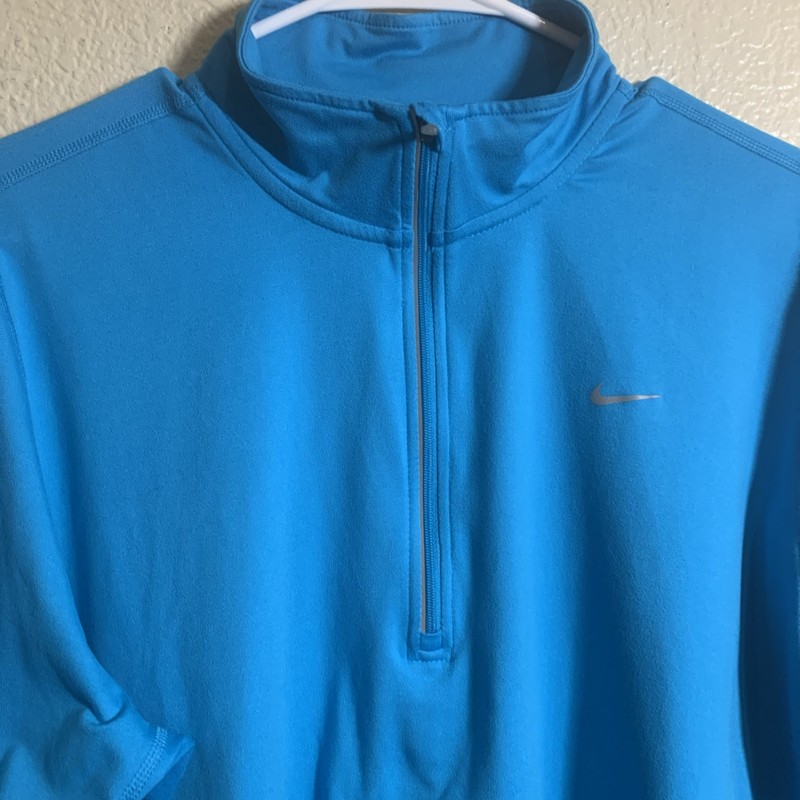 Nike Element Running Dri Fit Quarter Zip Sky Blue Size 1X Long Sleeve Women’s gallery