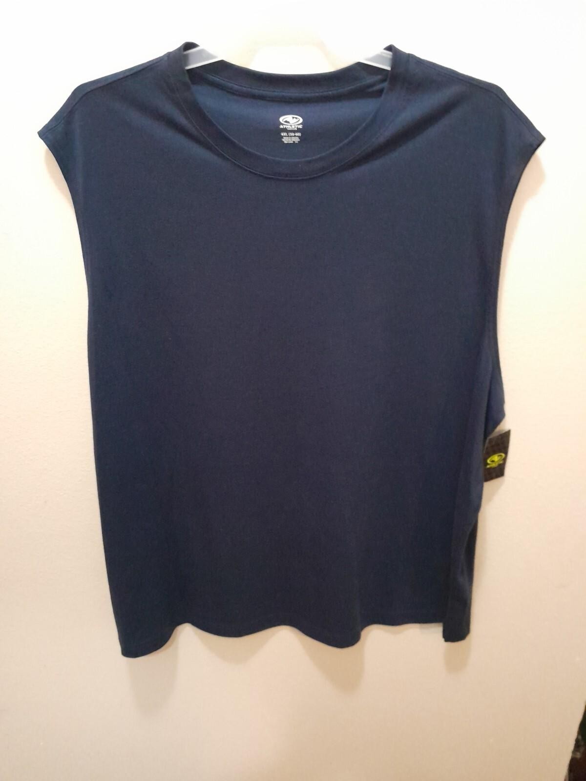 Mens Size 4XL Athletic Works Tri Blend Muscle Shirt Top NWT gallery