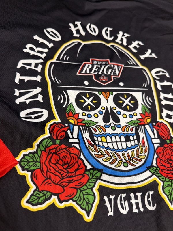 Violent Gentlemen L Hockey Club Dia de Los Muertos Ontario Reign VGHC Jersey J gallery