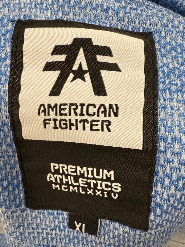 American Fighter Hydrocore 1/4 Zip Pullover Men's Blue Size XL Long Sleeve EUC gallery