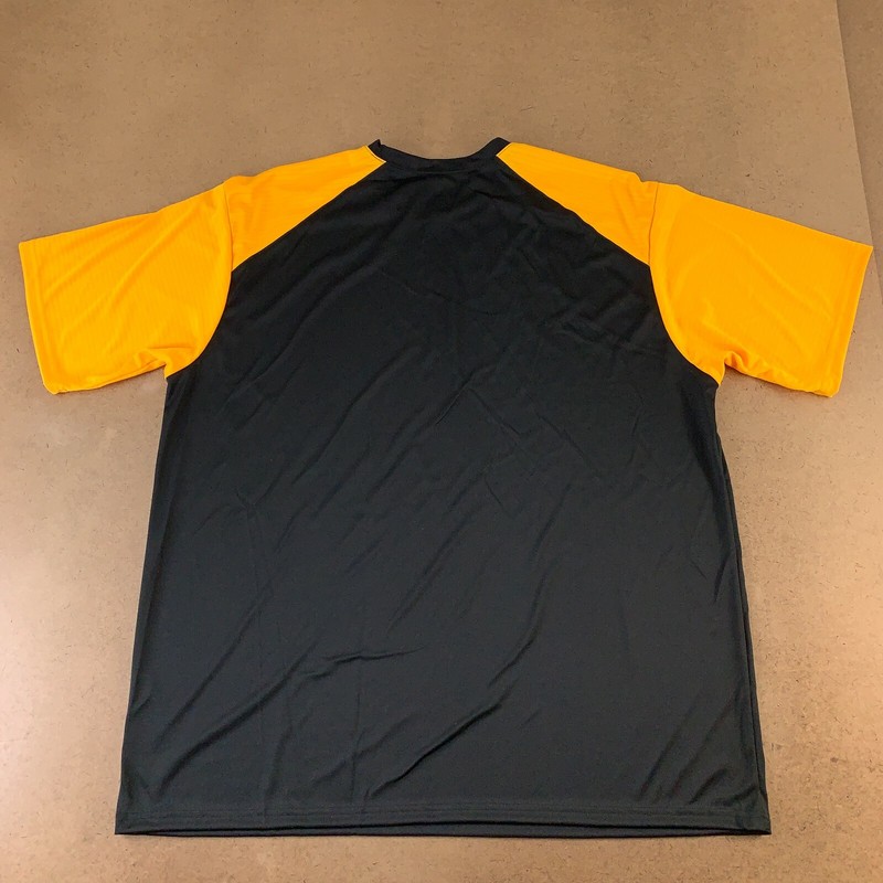 Badger Sport Men's Size 2XL Black Gold Lightweight Breakout Performance Tee 4230 gallery