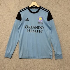 Adidas Seminole Soccer School Jersey Men Small Blue Long sleeve #48