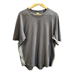 NIKE Sphere Dry Mens XL Gray Textured Waffle Knit Short Sleeve Performance Shirt