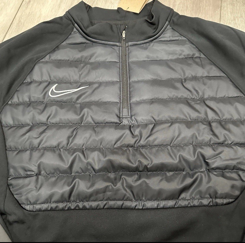 Nike Academy Therma-FIT Warrior Half Zip Black Soccer Top FB6816-010 Men Sz XXL gallery