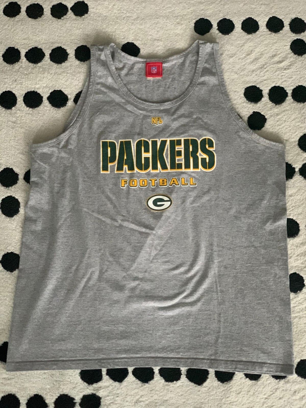 Green Bay Packers Tank Top Muscle Shirt Mens XL Gray NFL Football Summer Outdoor gallery
