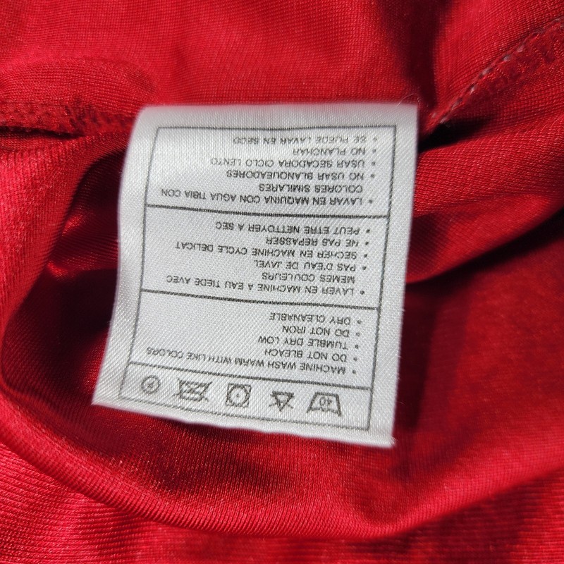 Nike Basketball Jersey Tank Top MENS XXL Satin Silky Shiny Red VINTAGE 90s USA gallery