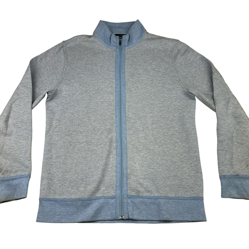 Bugatchi Men’s Cotton Blend Full Zip Reversible Sweater/Jacket Blue • SMALL gallery