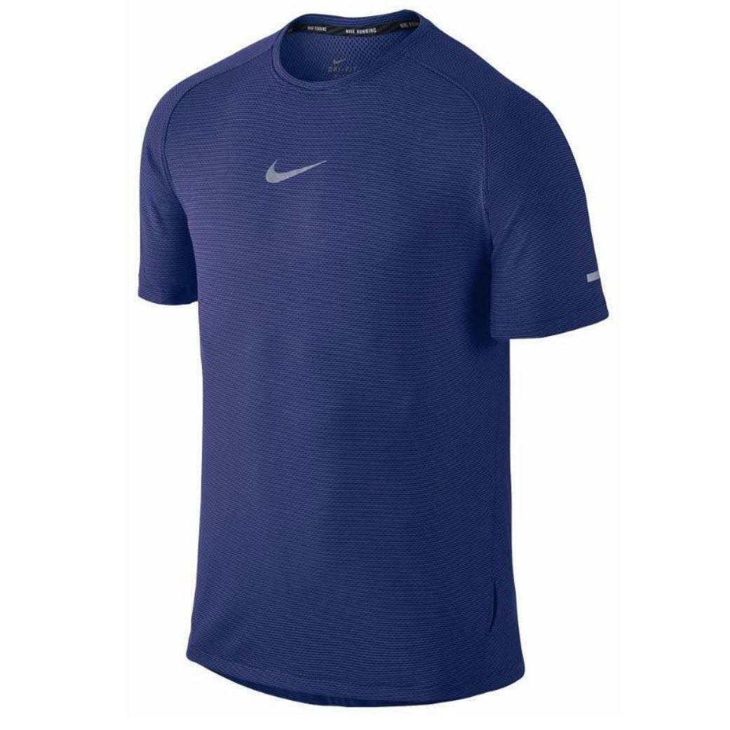 Nike Men's Aeroreact Short Sleeve Training Top Deep Royal Blue Large $105 Value gallery