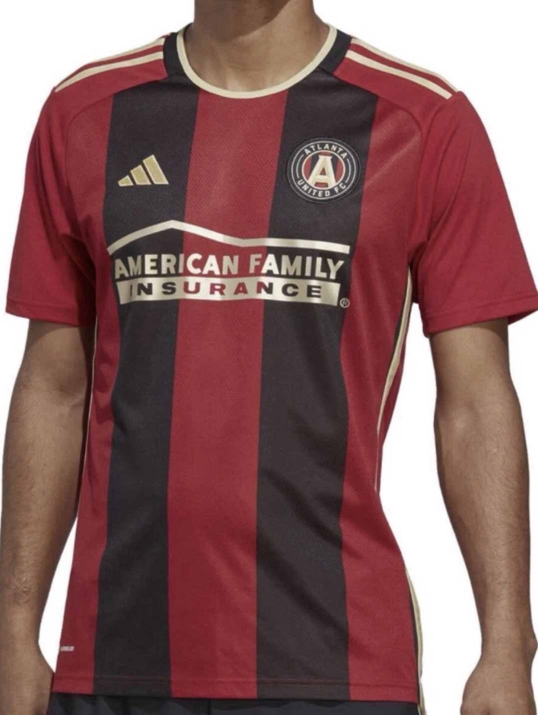 Men’s XS Adidas Authentic Atlanta United FC 23/24 Home Soccer Jersey IC3001 NWT gallery