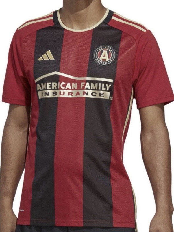 Men’s XS Adidas Authentic Atlanta United FC 23/24 Home Soccer Jersey IC3001 NWT gallery
