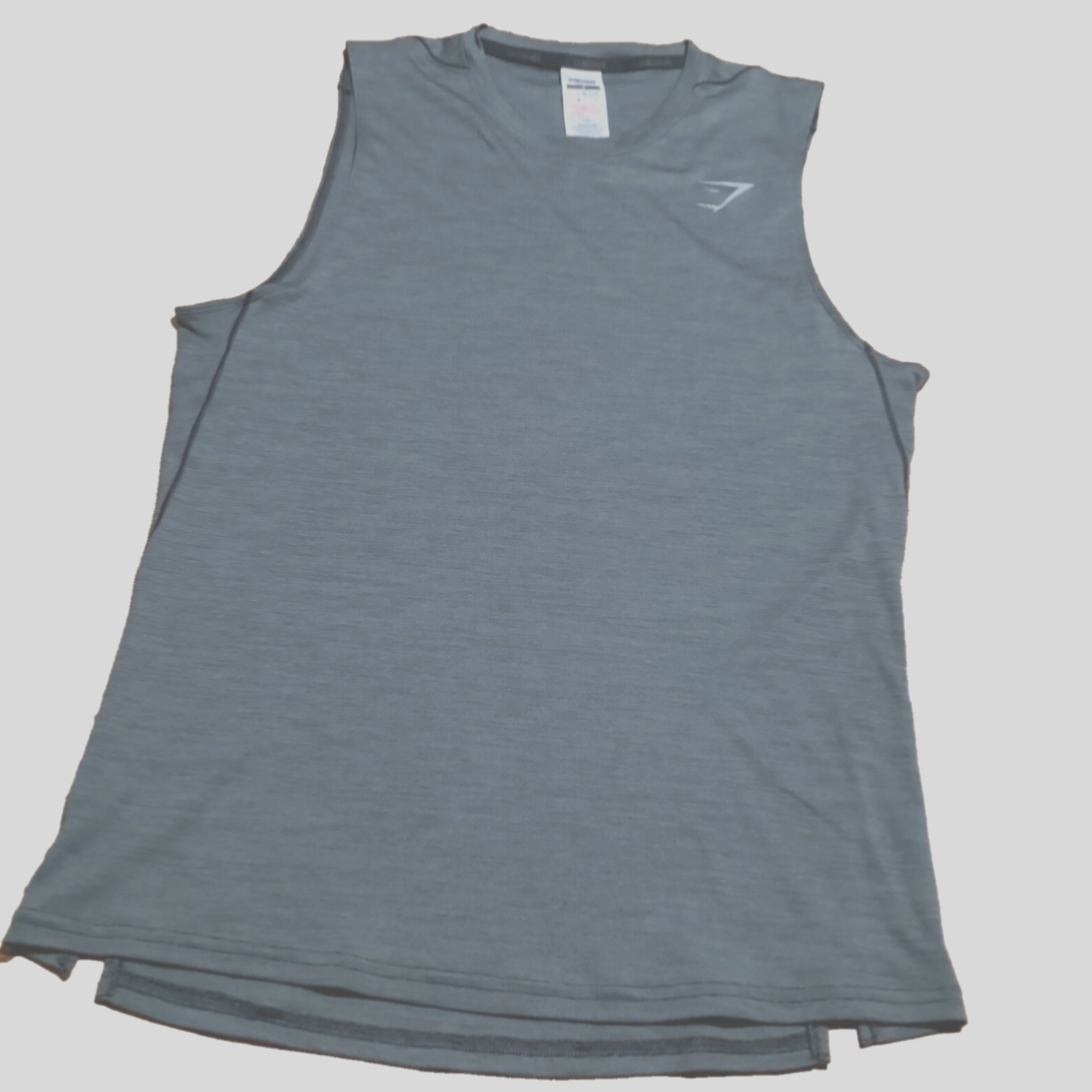 Gymshark Speed Tank Top Mens Small Bodybuilding Fitness Workout Health Gym Gray gallery